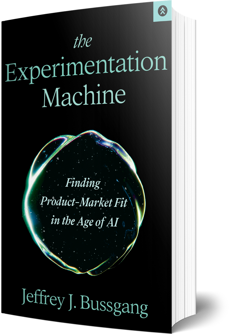 Book I'm Reading: The Experimentation Machine: Finding Product-Market Fit in the Age of AI by Jeffrey J. Bussgang